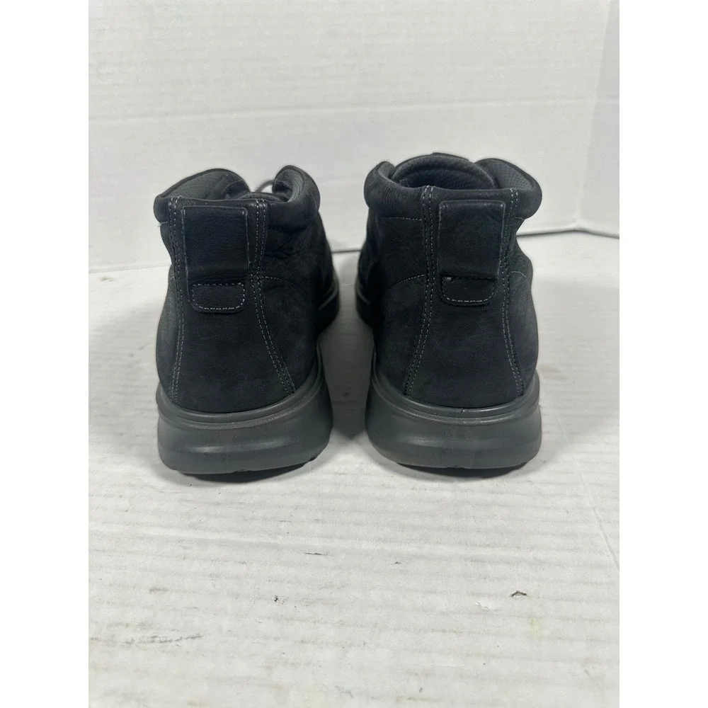 ECCO Mens CS20 Hybrid PlainToeBoots Black Leather 63312402001 Size 45 US 11-11.5
